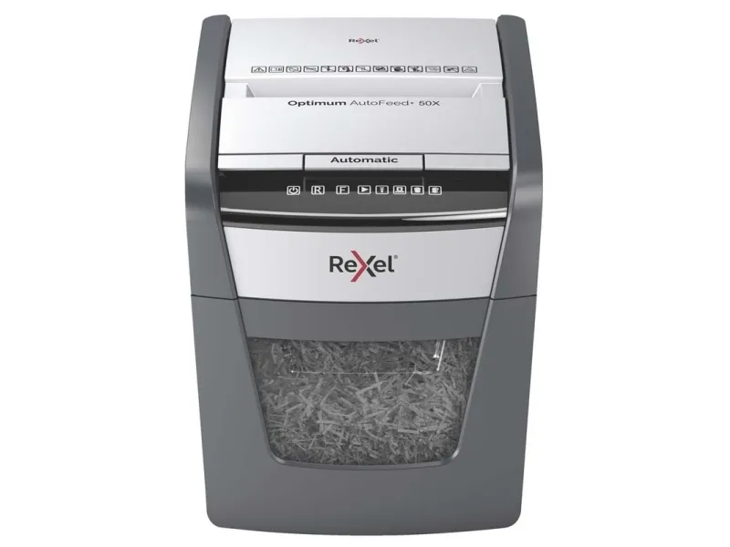 Makulator Rexel Optimum AutoFeed  50X krydsmakulering 4x28 mm (P-4)