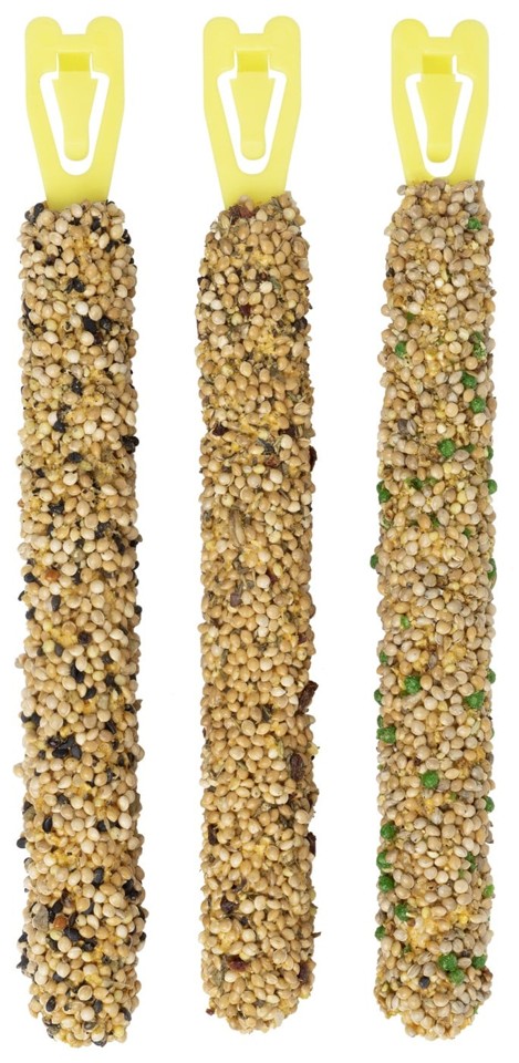 Vitakraft - Fugle snacks - 5 x Kräcker Mix banan/urter/kiwi til undulater