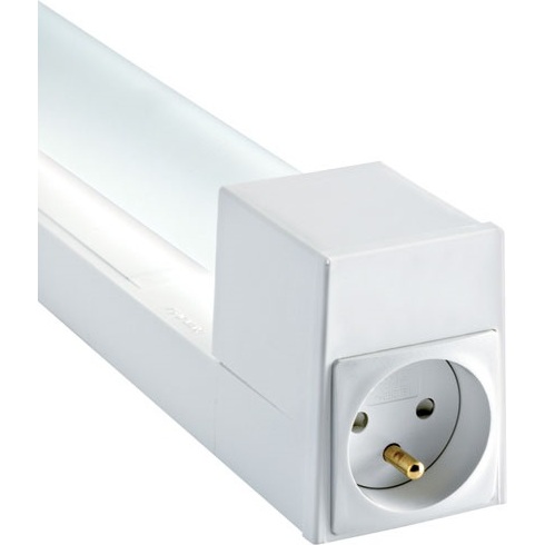 Applique avec prise 16A et interrupteur - Normaric B52 - sans tube - IP21 -