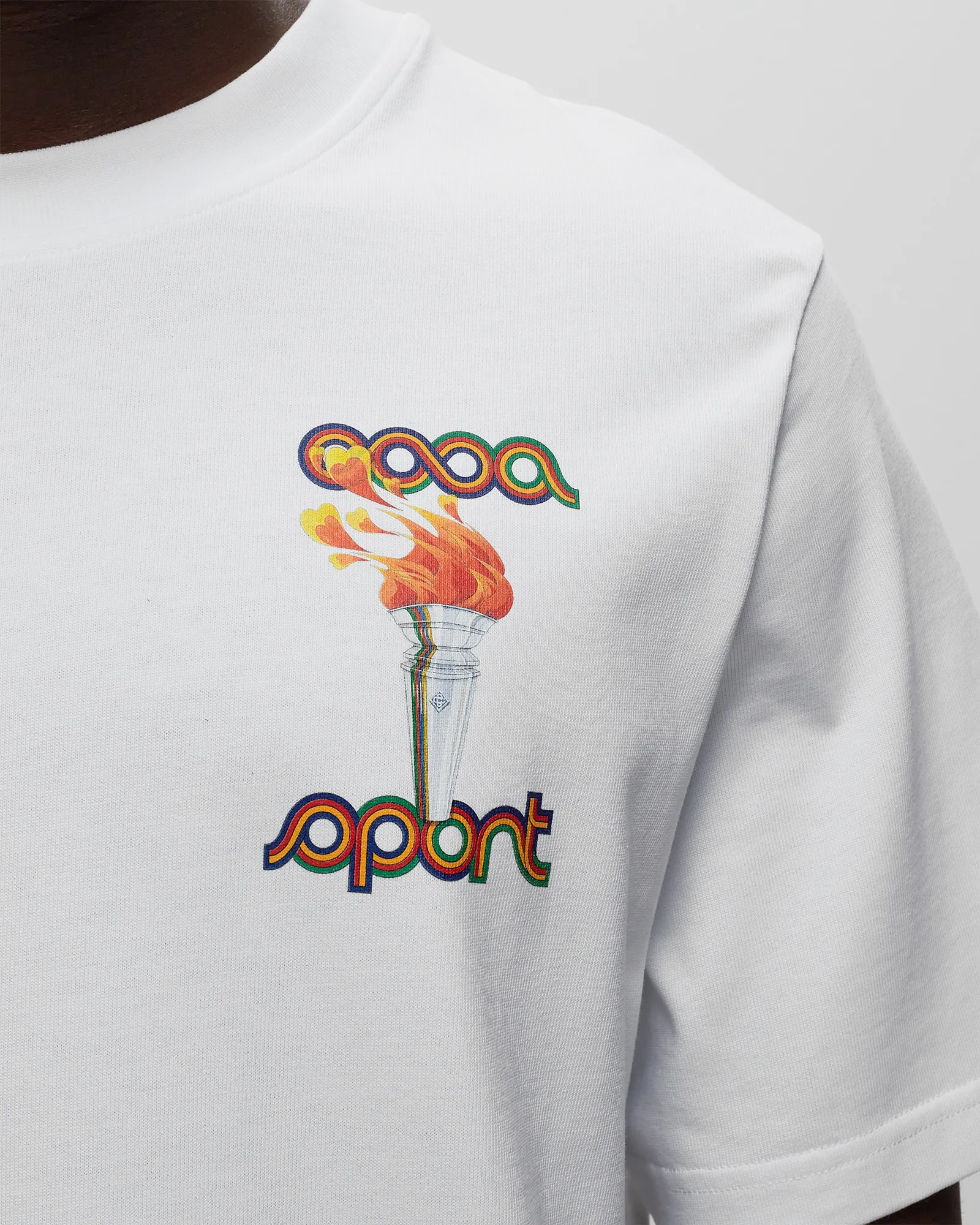 Casablanca LA FLAMME DU SPORT PRINTED T-SHIRT