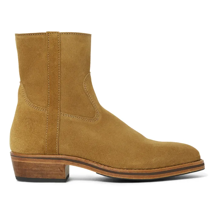 La Botte Gardiane Bottines Clint Cuir Velours | Camel