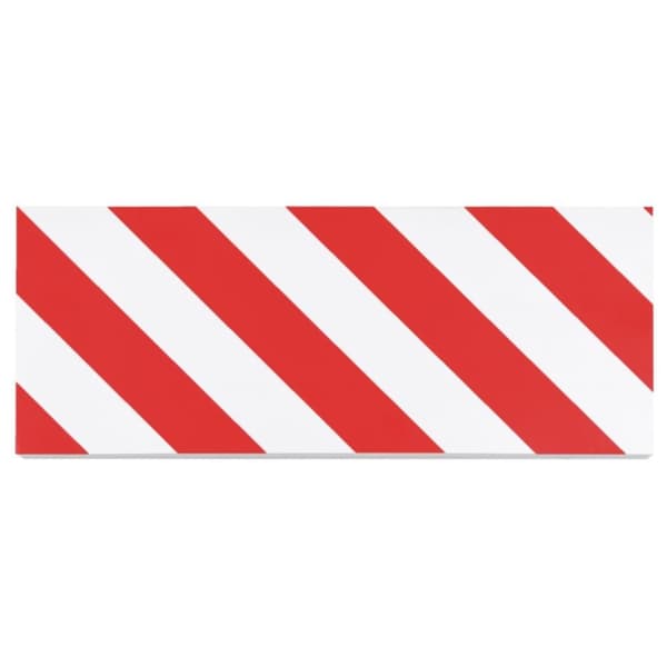 vidaXL Veggbeskyttere 6 stk rød og hvit 50x20x2 cm EVA-skum
