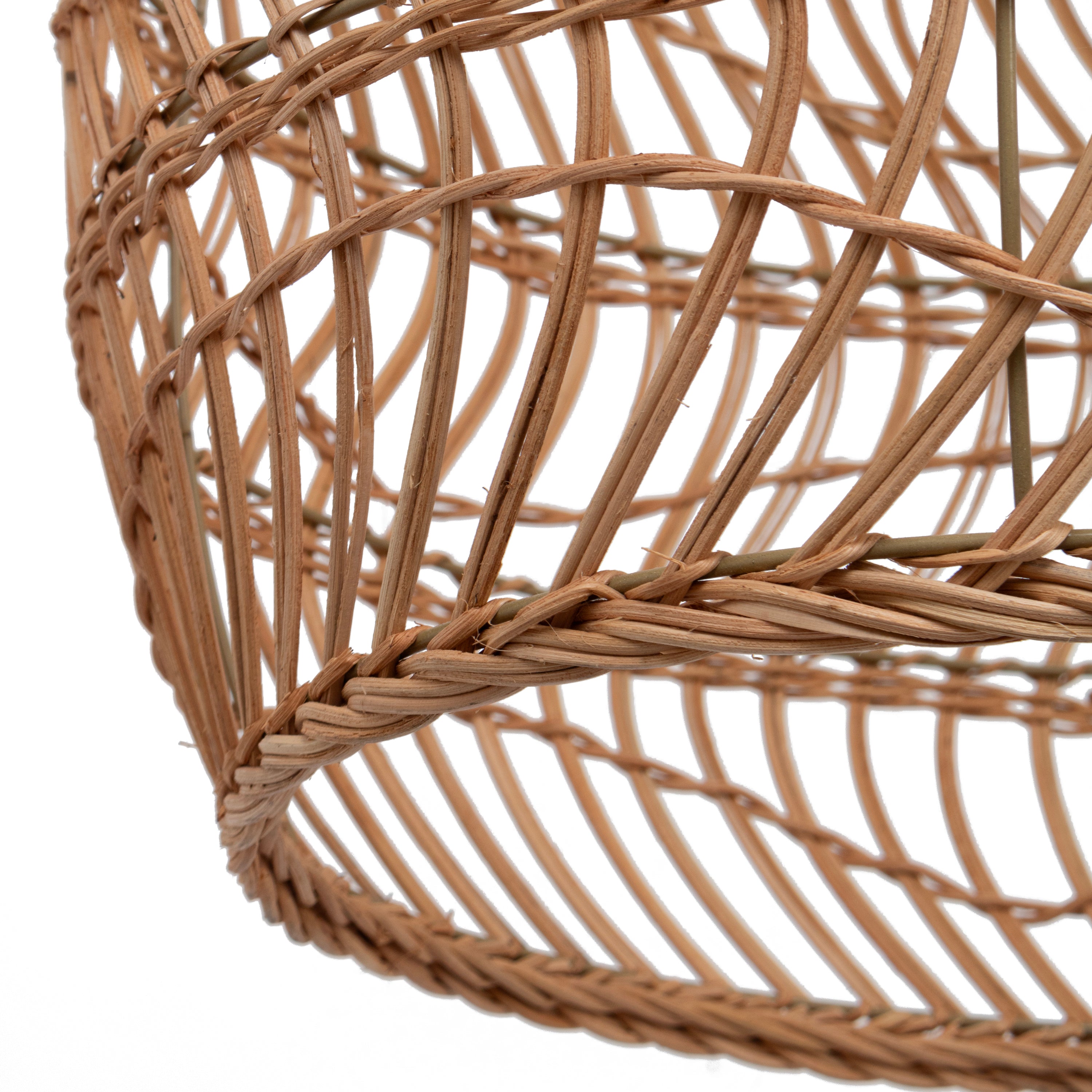 Abat-jour pour suspension - estelle - rotin - naturel - cezare - ø45cm