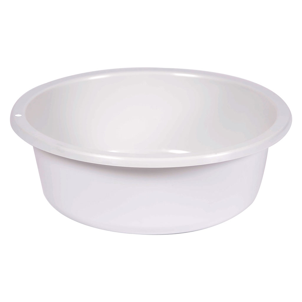Bassine ronde ergonomique blanche 5L