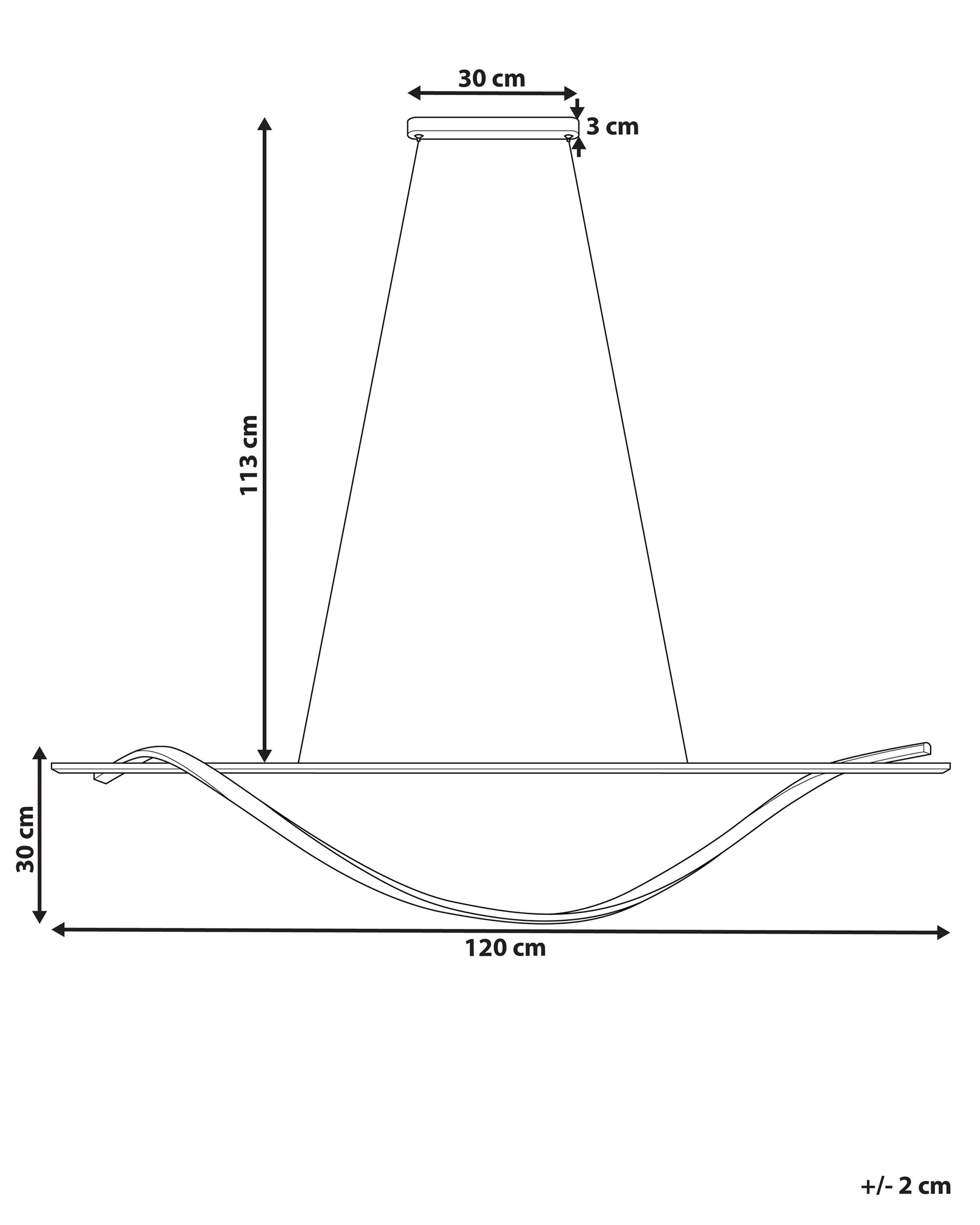LED hanglamp BODRI Metaal Zwart