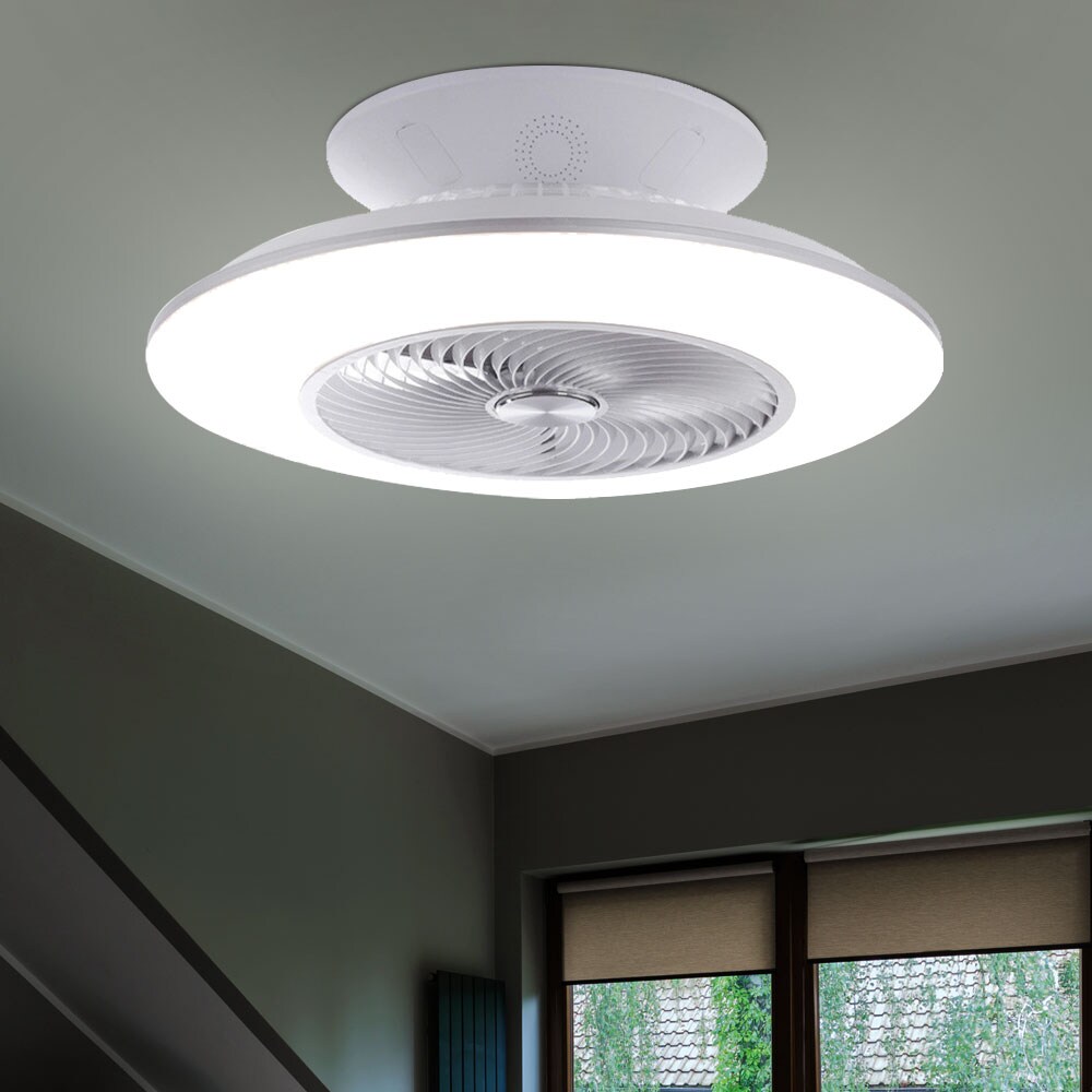 LED Deckenventilator, Fernbedienung, dimmbar, CCT, 58 cm