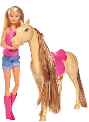 Steffi Love Dukke Med Hest + Tilbehør