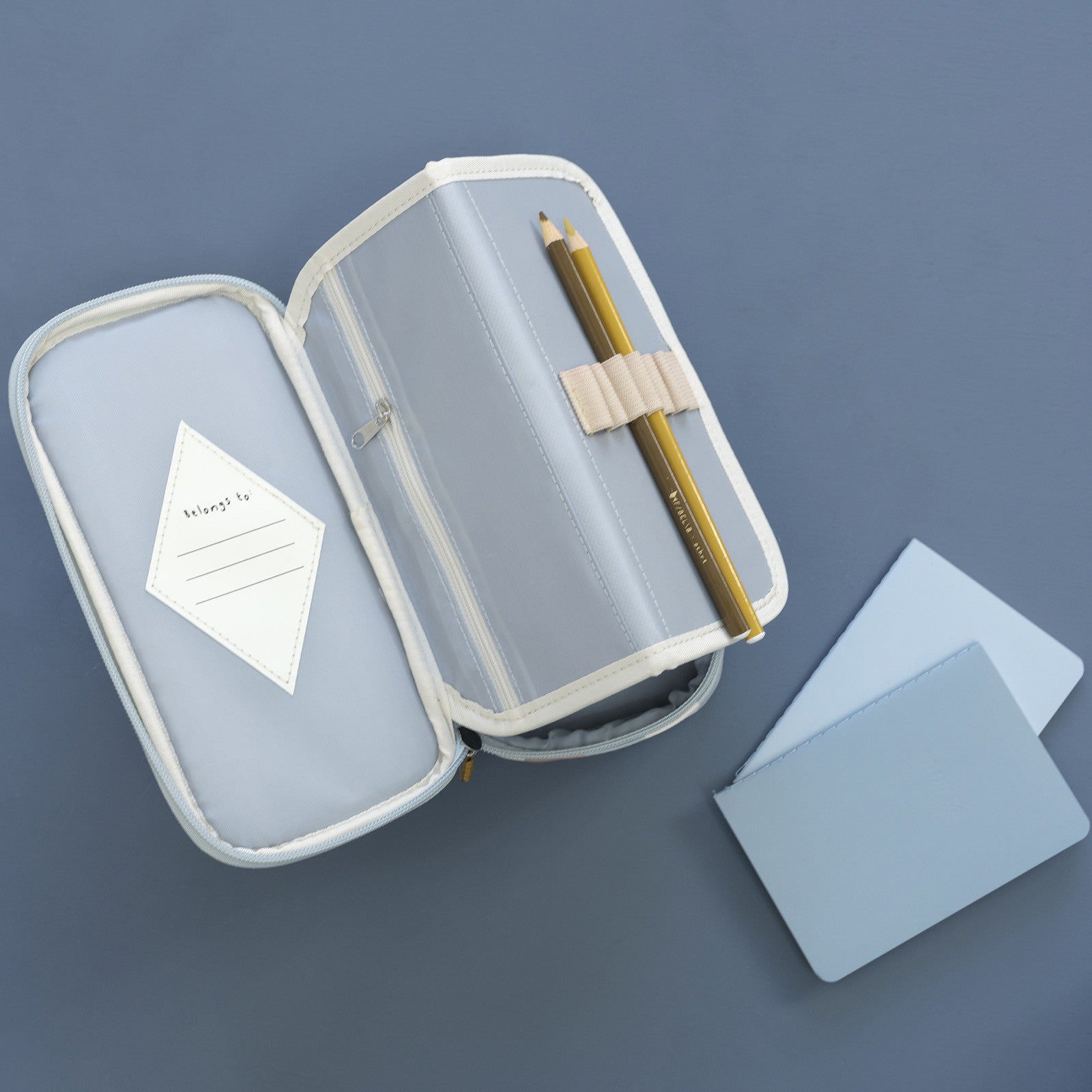 Federmäppchen Etui Schule Cottage Blue Checks