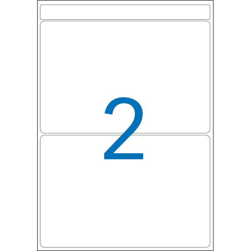 Etiquette adresse multi-usages 80 x 140 mm Agipa blanche - Pochette de 32