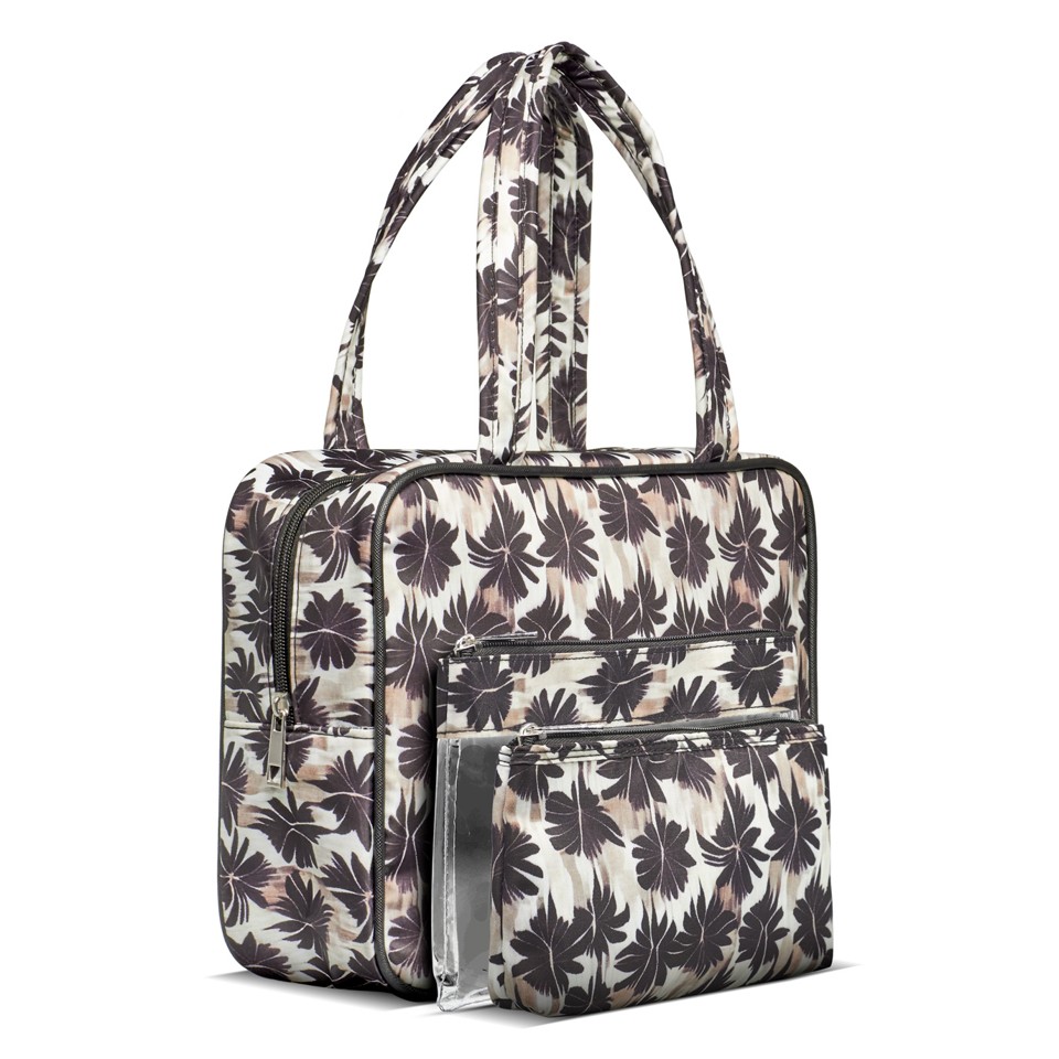 Gillian Jones - 3-piece cosmetic bag set Palm print - Toilettaske