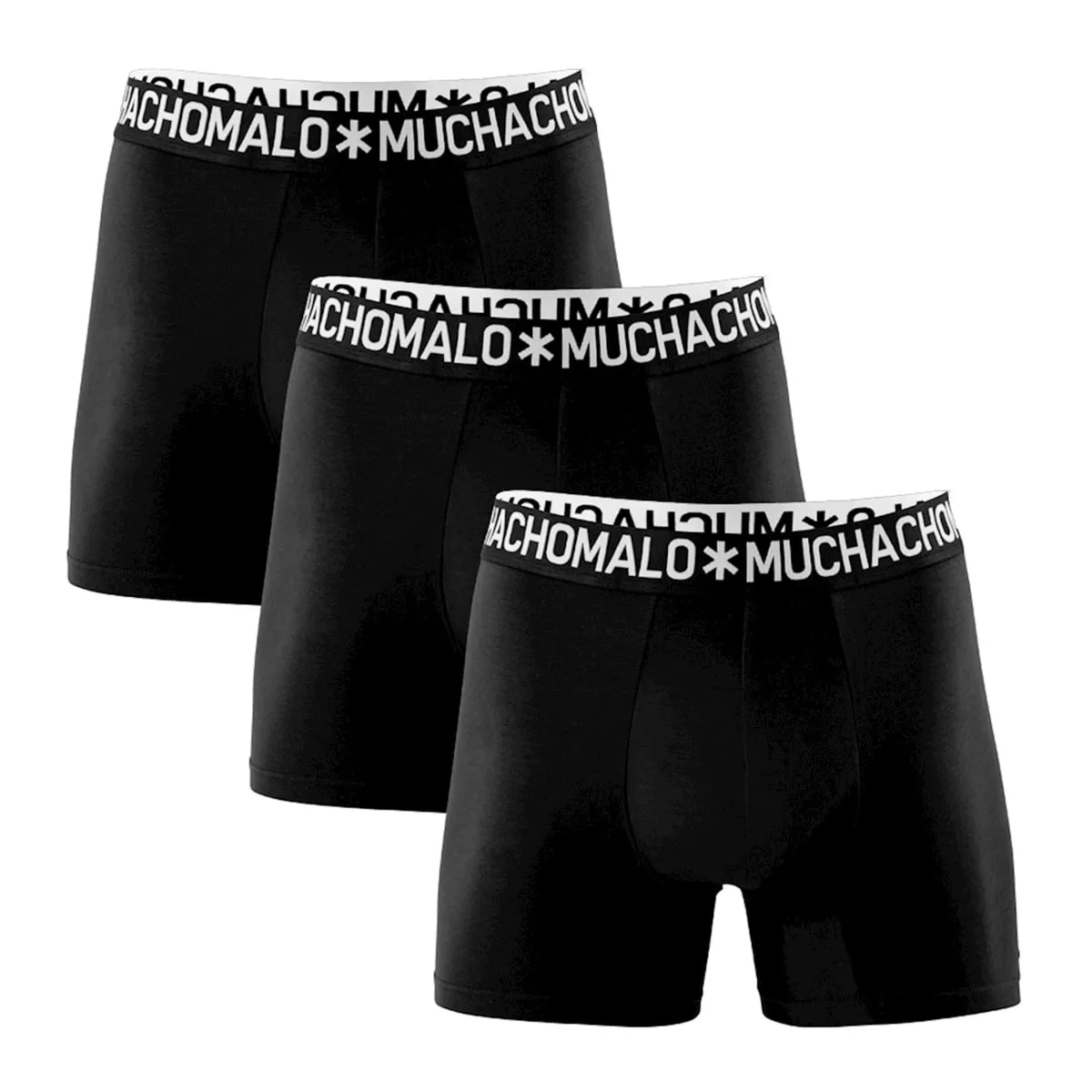 Muchachomalo 1132 COTTON BOXER 3PK BLACK