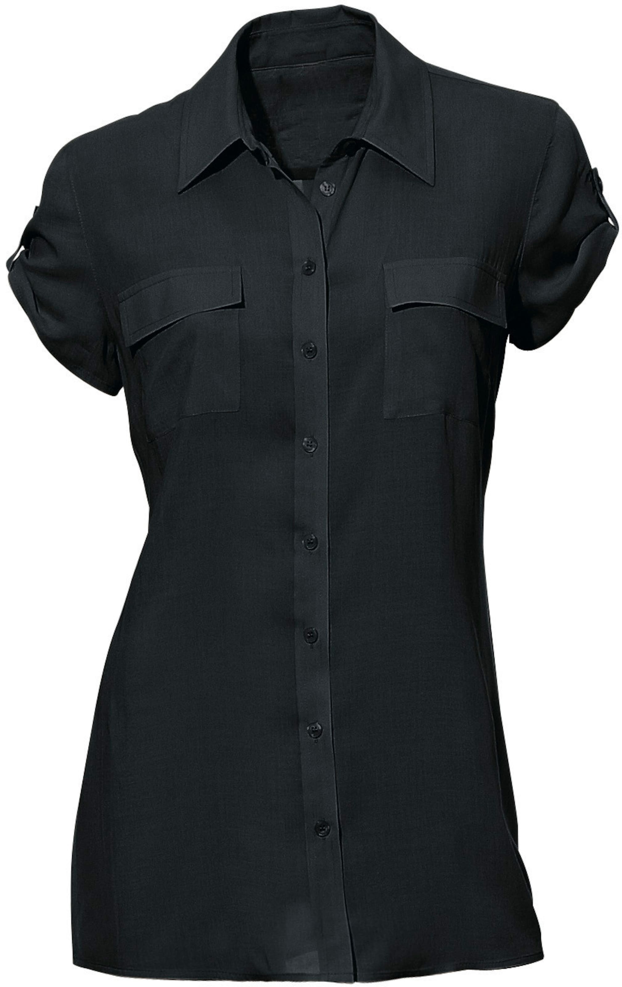 heine Hemdbluse in schwarz