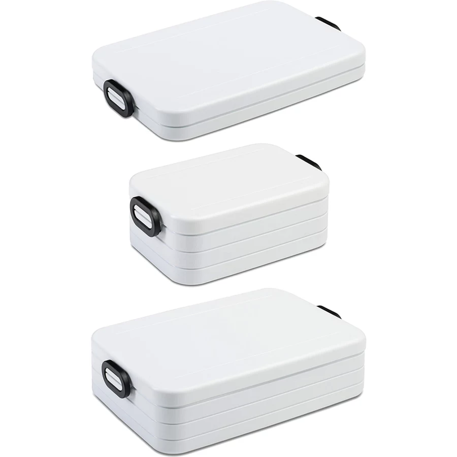 Mepal Lunchboxen Large Midi Flat Take a Break 3er Set weiß