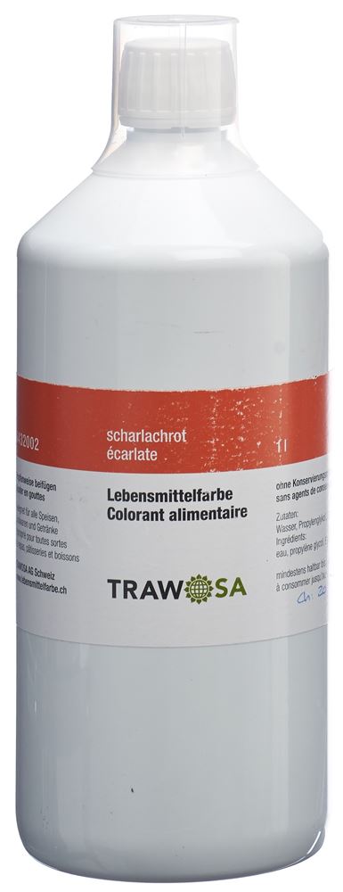 TRAWOSA Lebensmittelfarbstoff scharlachrot 1000 ml