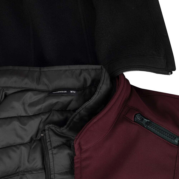 Bering - Blouson femme Lady Davis Queen Size - grande taille Bordeaux