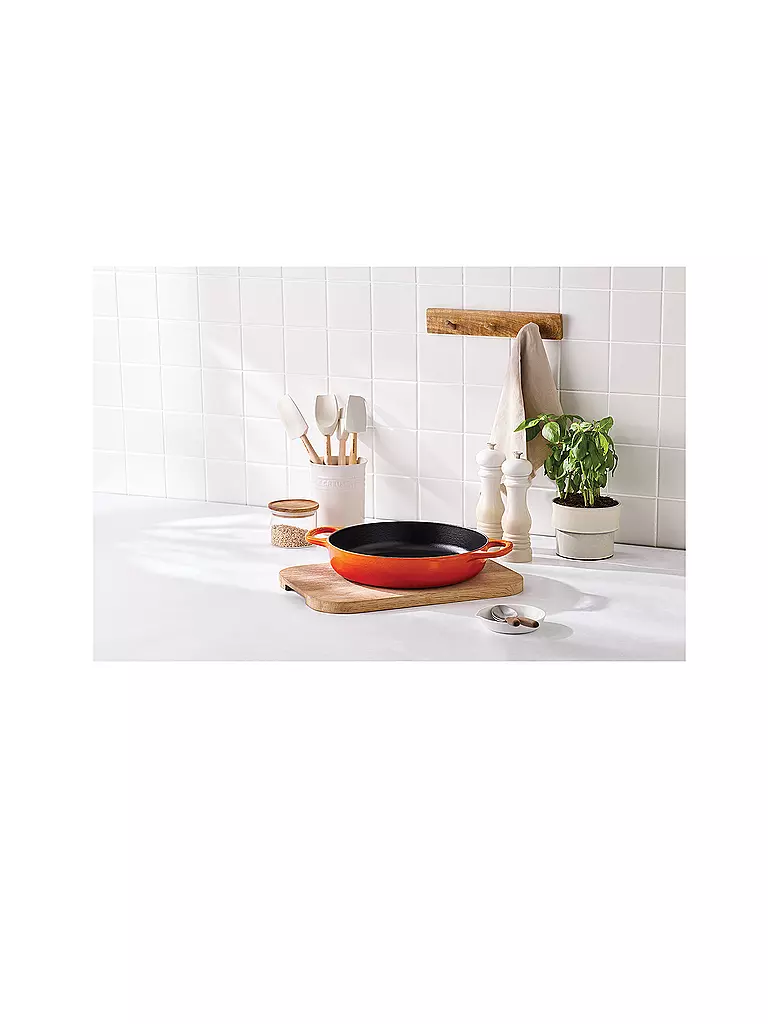 LE CREUSET Servierpfanne 28cm EVERY DAY PAN SIGNATURE Ofenrot  orange
