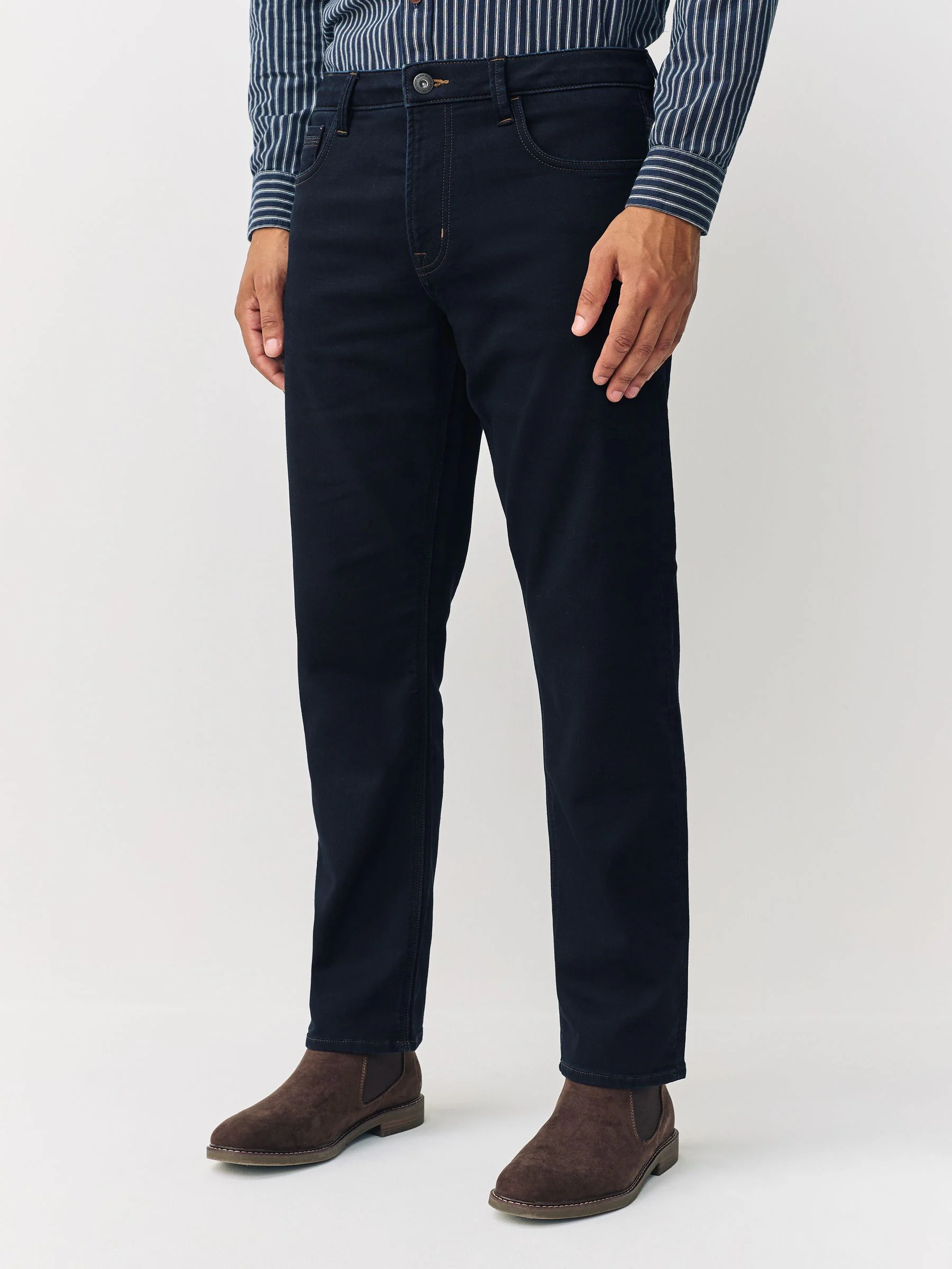 Indigo blauwe wassing - Straight fit - Comfortabele stretchjeans