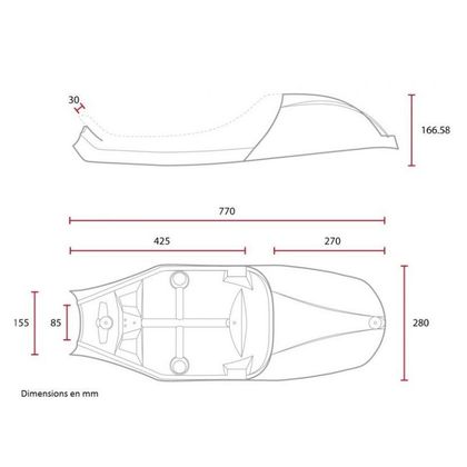 Selle confort Brazoline Spécial Bonneville - Noir
