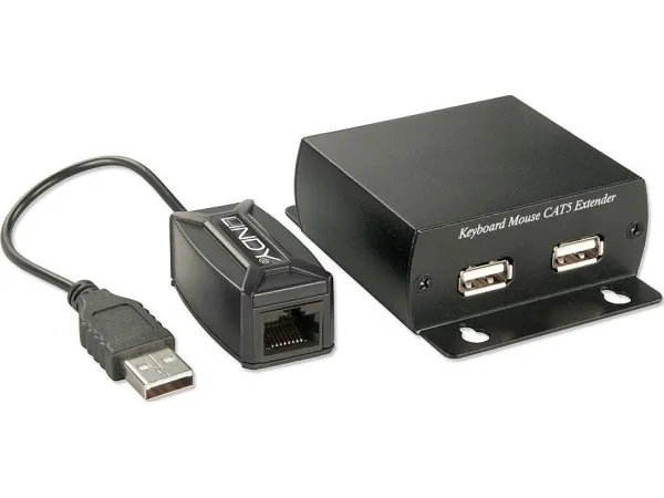 LINDY USB Keyboard and Mouse Extender - Tastatur- / musforlænger - USB - op til 300 km
