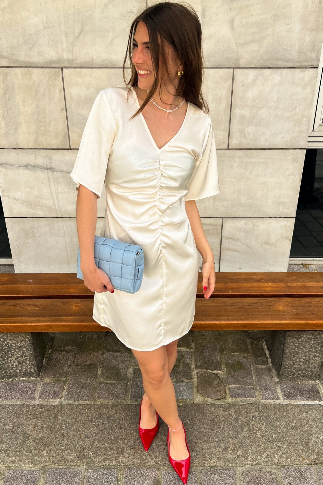Noella Soli Dress 974 ivory