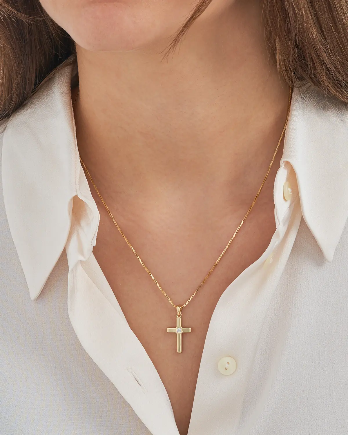 Kette - Shiny Cross No.1