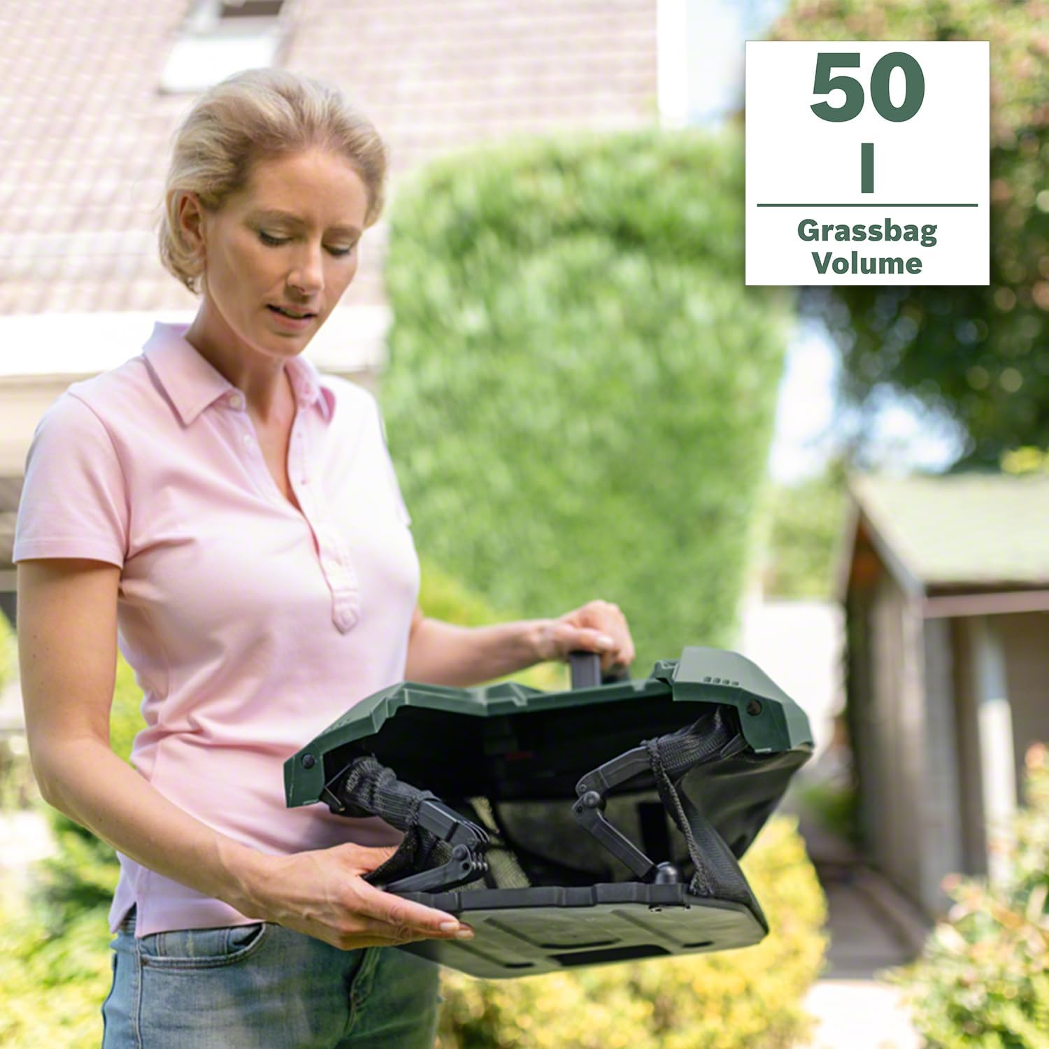Bosch Akku Rasenmäher AdvancedRotak 36-750 (36 Volt, Ohne Akku, Schnittbreite: 44 cm, Rasenflächen bis 750 m², im Karton)