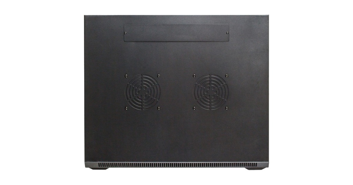 DSI12U wandkast met glazen deur - DS6612 server rack  (Zwart, 600 x 600 x 635mm)
