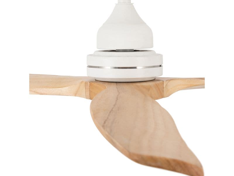 Create Deckenventilator, Holz Weiss Leiser Deckenventilator mit Fernbedienung und 3 Geschwindigkeiten