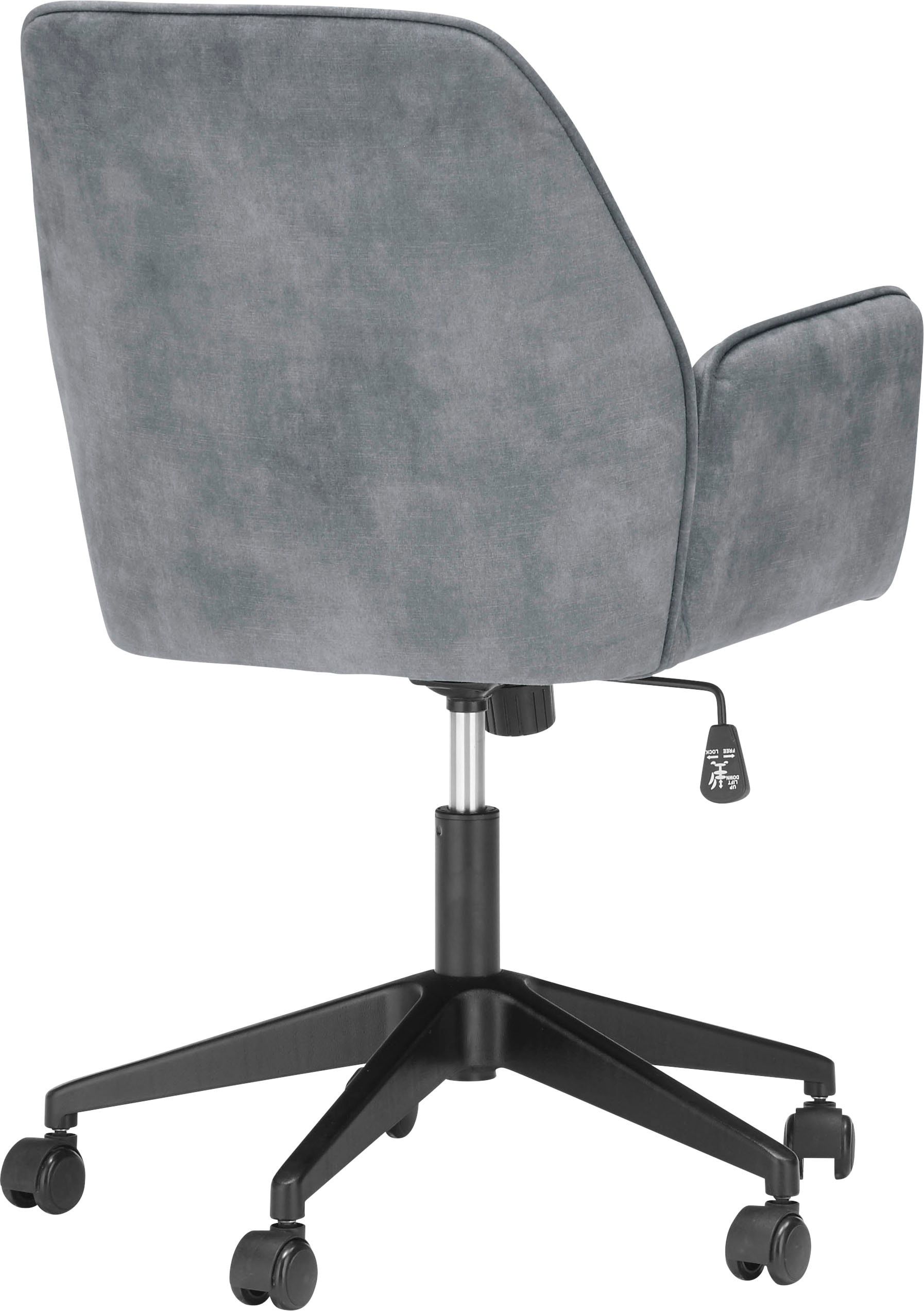 MCA furniture Schreibtischstuhl »O-Ottawa« () Velvet, Bürostuhl mit Komfortsitzhöhe stufenlos verstellbar
