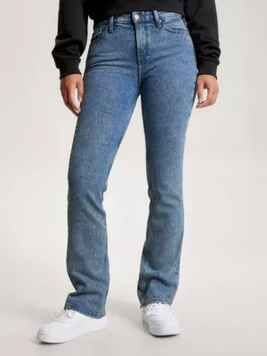 Calça jeans Claire de cintura alta e pernas largas