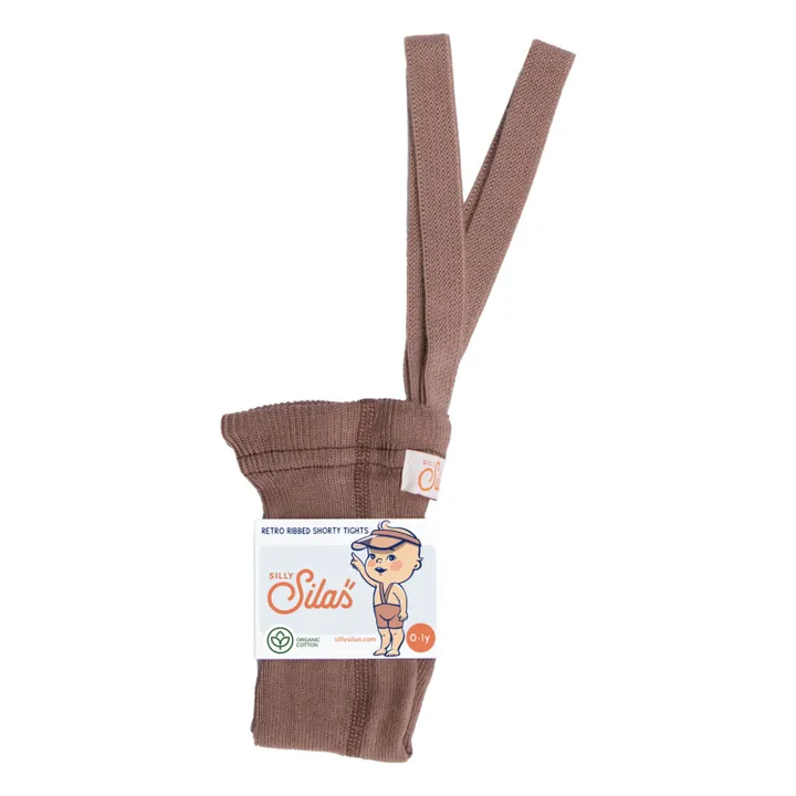 Silly Silas Collants Shorty Coton Bio | Marron