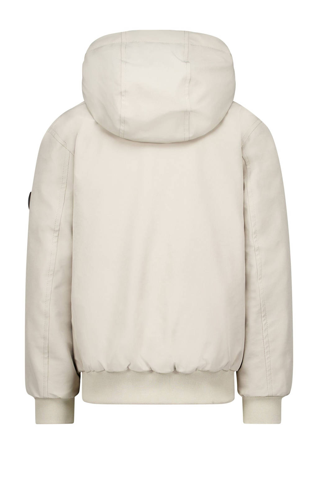 Airforce reversible gewatteerde winterjas ecru/bruin