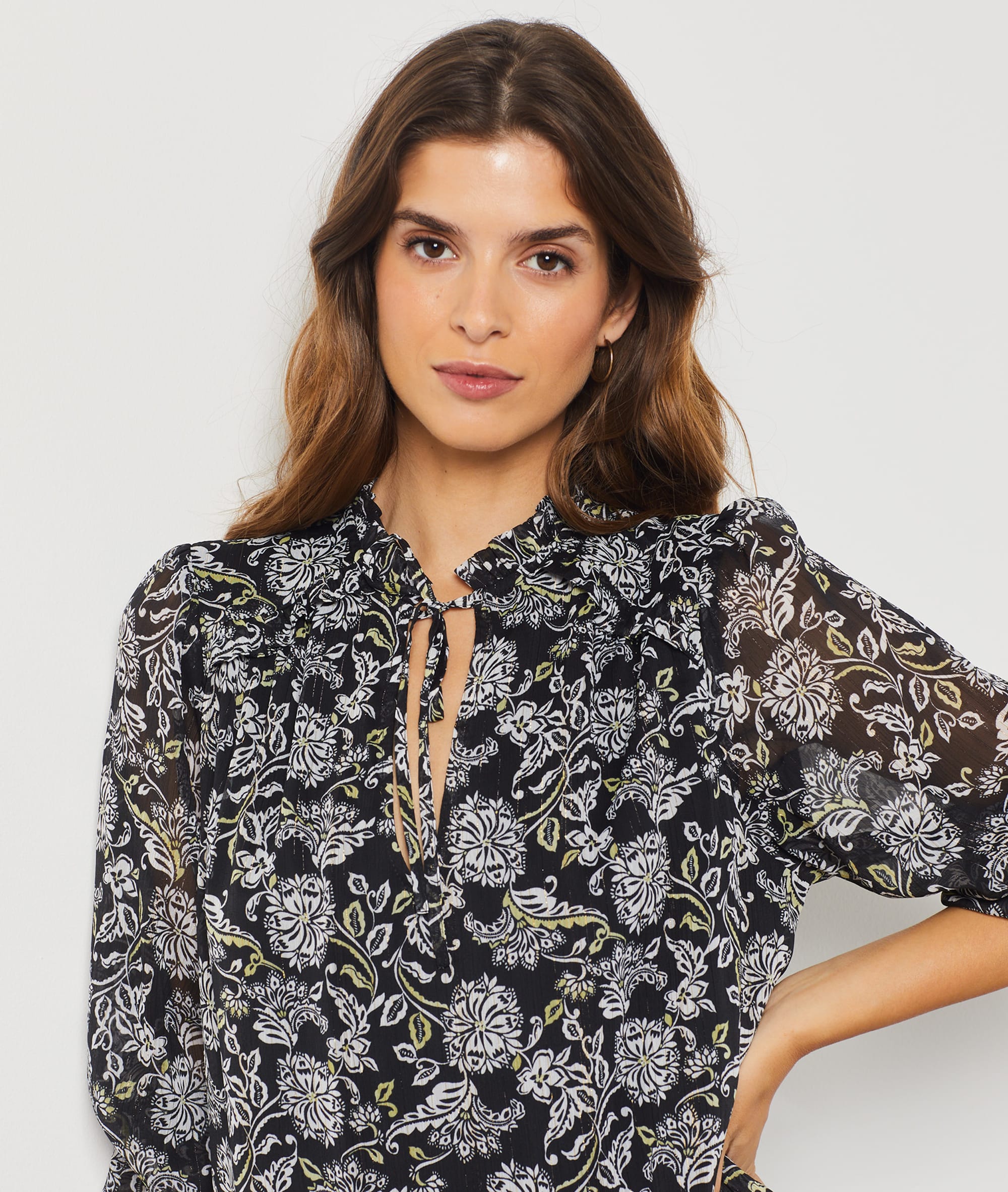 Robe courte imprimée