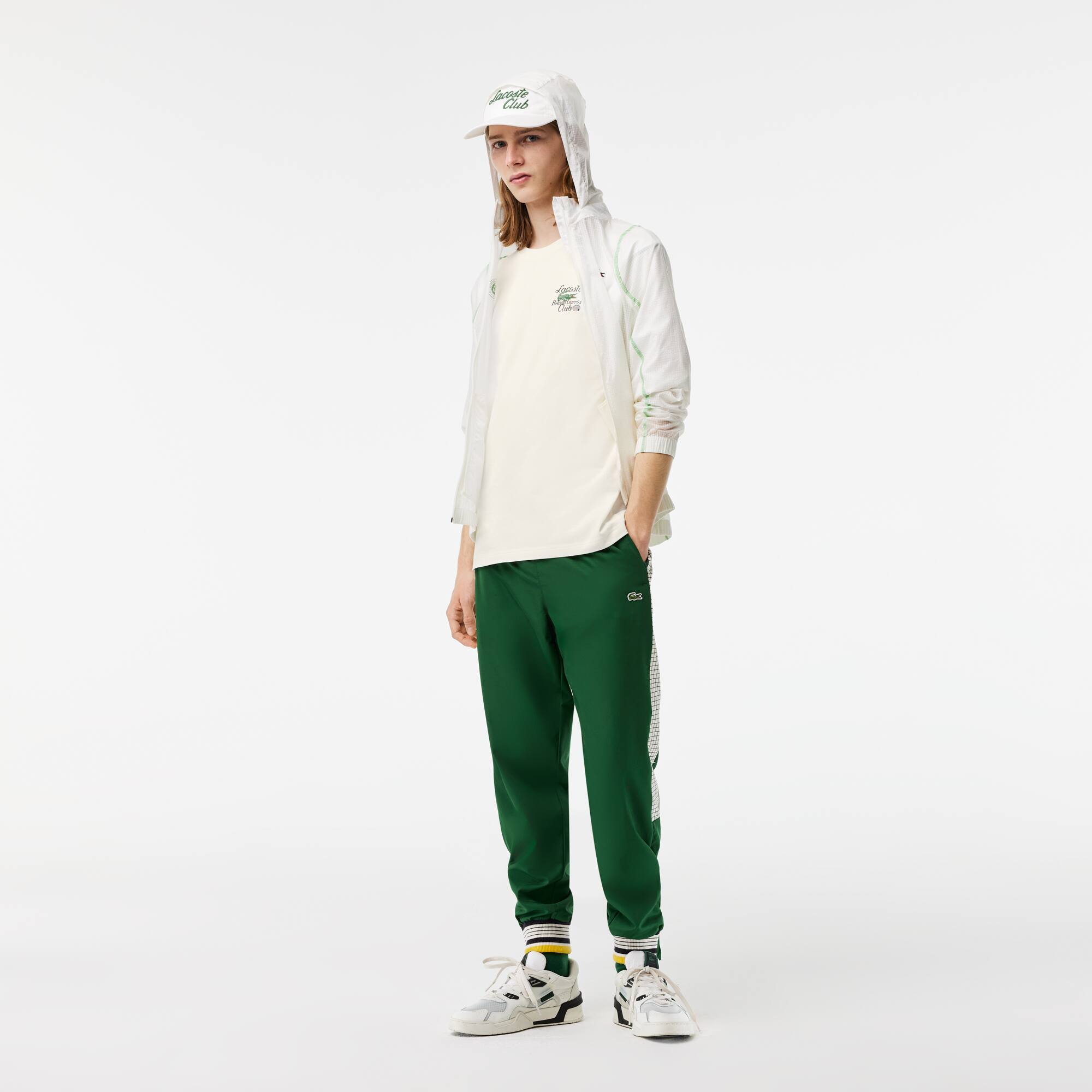 Herren T-Shirt aus Jersey LACOSTE SPORT French Open Edition T-Shirts - Weiss - Lacoste - Herren