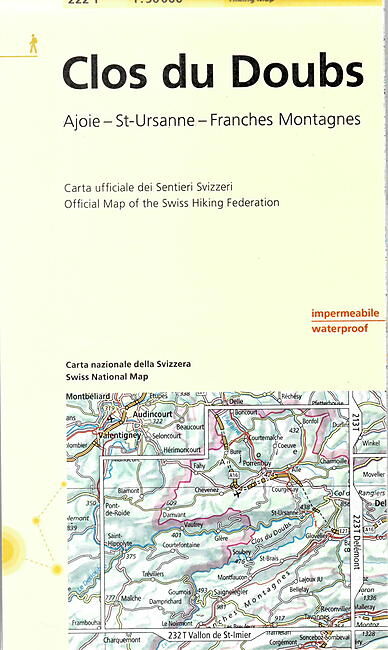 BUNDESAMT - 222T CLOS DU DOUBS ECHELLE 1 50 000