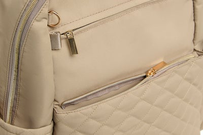 Pelicare Quilted Stelleveske Ryggsekk, Beige
