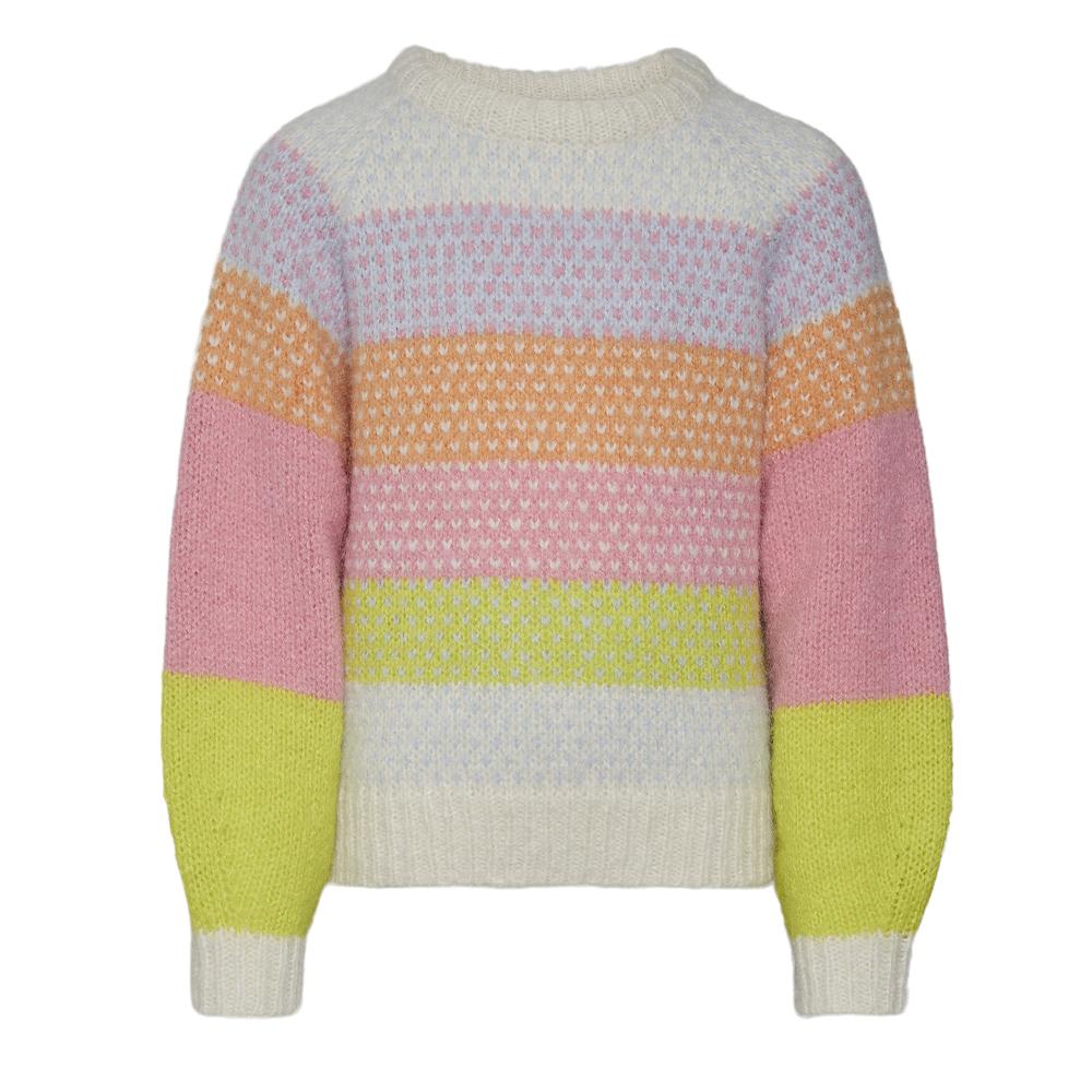 Vero Moda Pull Beige/Rose/Orange Fille VERO MODA GIRL Pullover