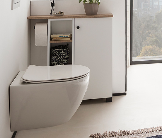 Badschrank »Balto«, matt weiß