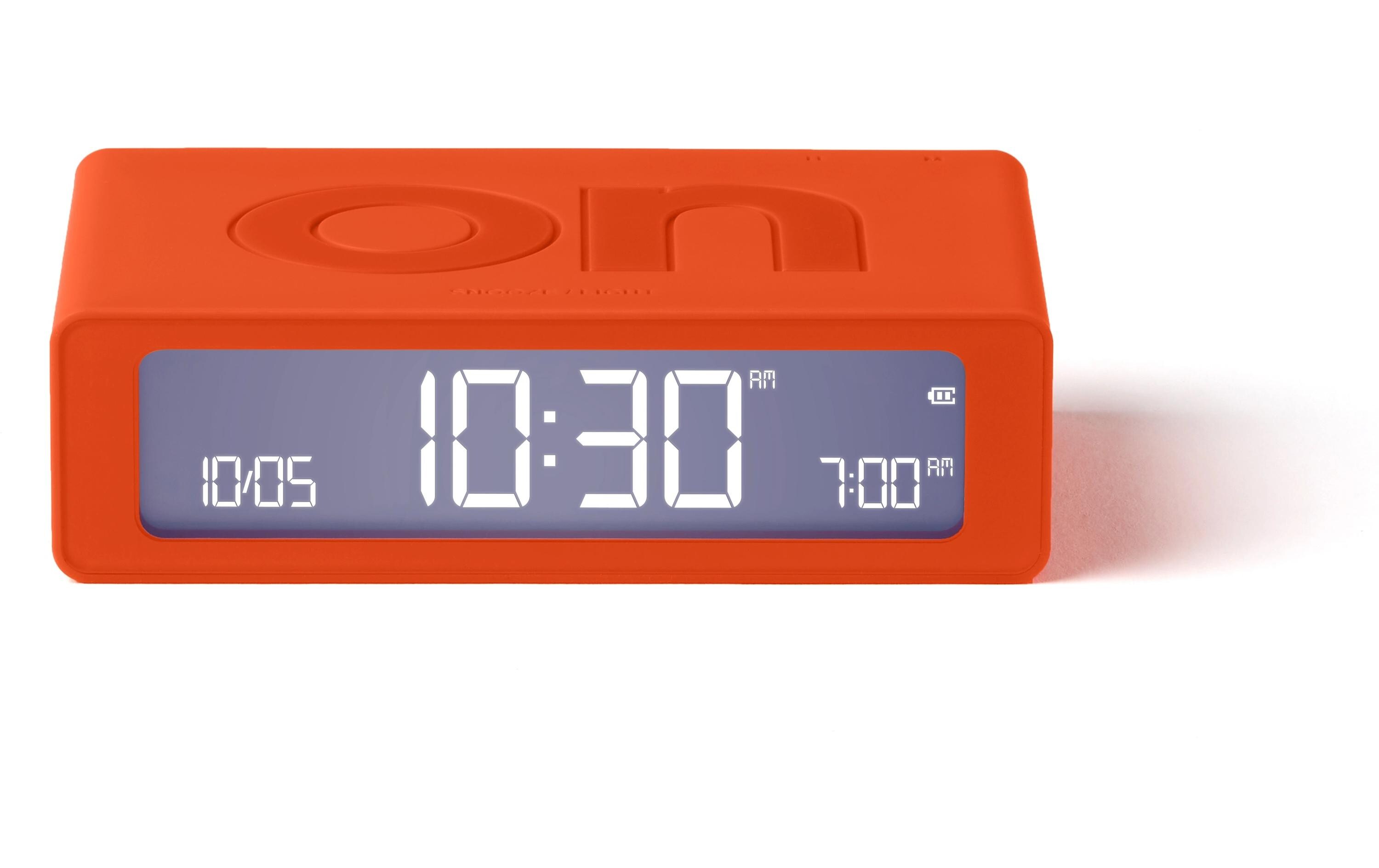 Digitalwecker Flip Mini OrangeMini LCD-Wecker mit Umkehrfunktion (On/Off)
