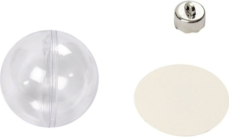 Kerstballen - Helder Transparant - Acryl - 8 Stuks - 6 Cm