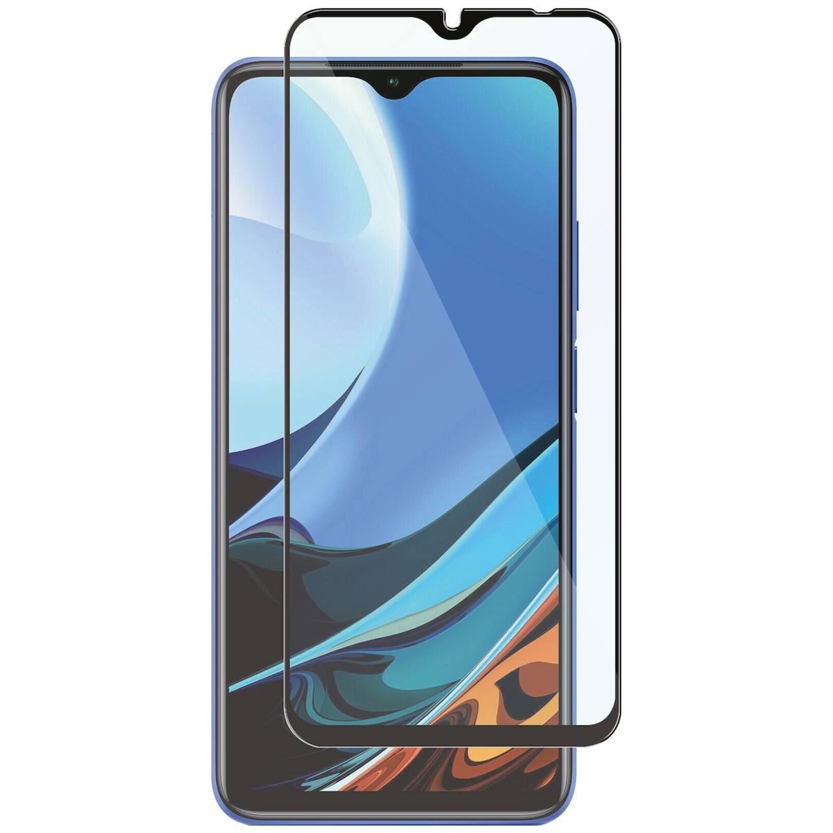 Panzer Full-Fit Xiaomi Redmi 9T skjermbeskytter (sort)
