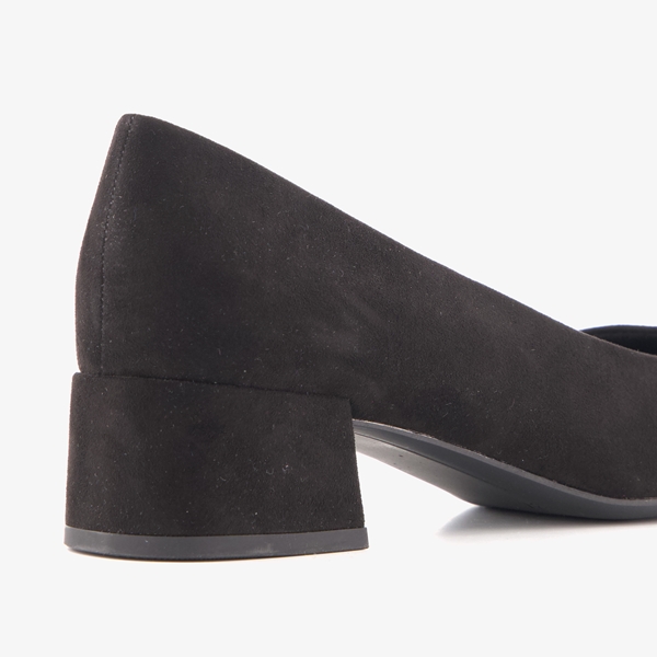 Nova dames pumps met blokhak zwart
