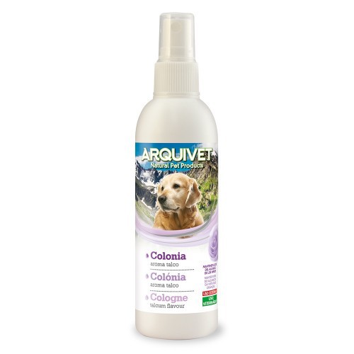 Colônia para cães com aroma de talco