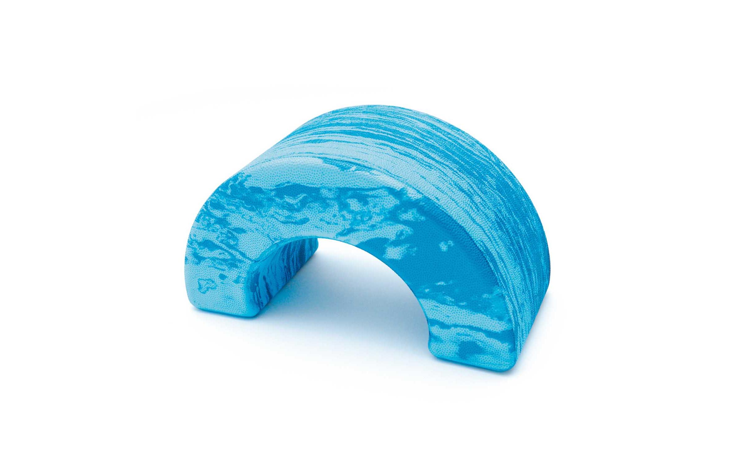 Pilates Roller Head Align Dynamic Blau-marmoriertKopfteil für Pilates Roller