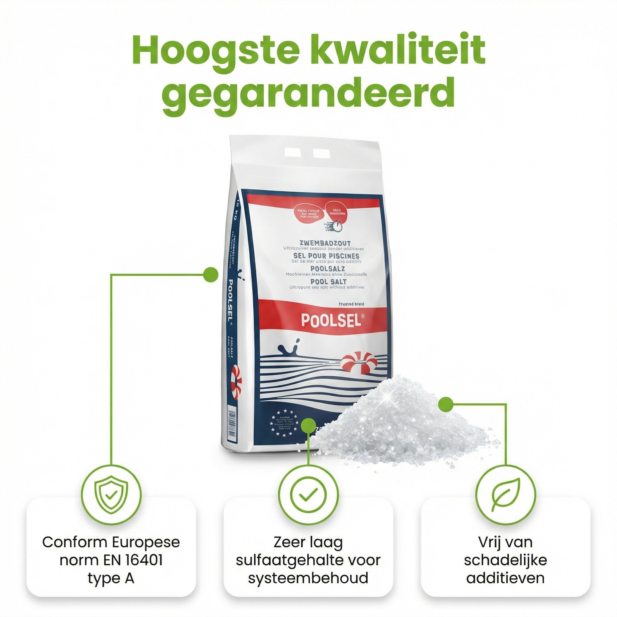 Poolsel zwembadzout - 15 kg