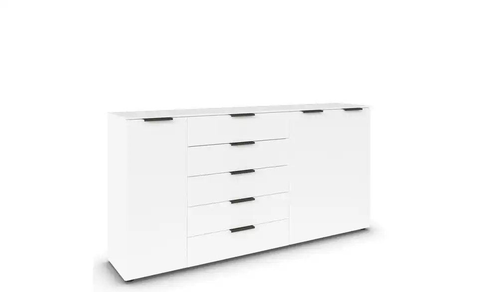Sideboard Weiß Front: Dekor, Oberboden: Dekor Graphit