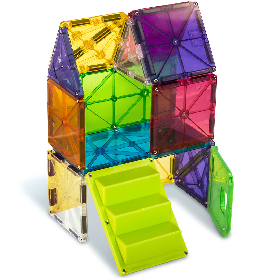 Magna-tiles magnetische tegels clear colors house - 28st
