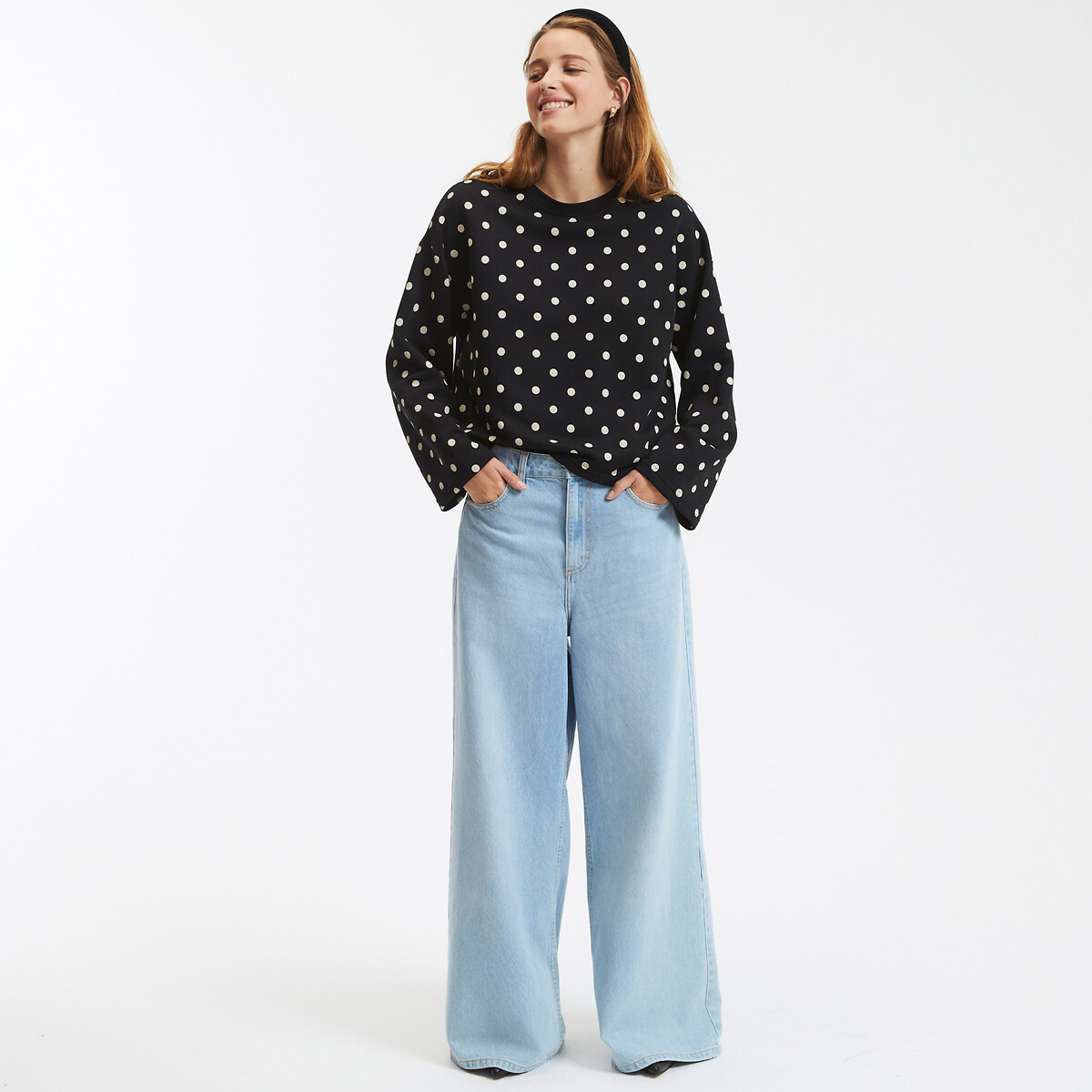 COLEÇÕES LA REDOUTE<br>Suéter com stippenprint