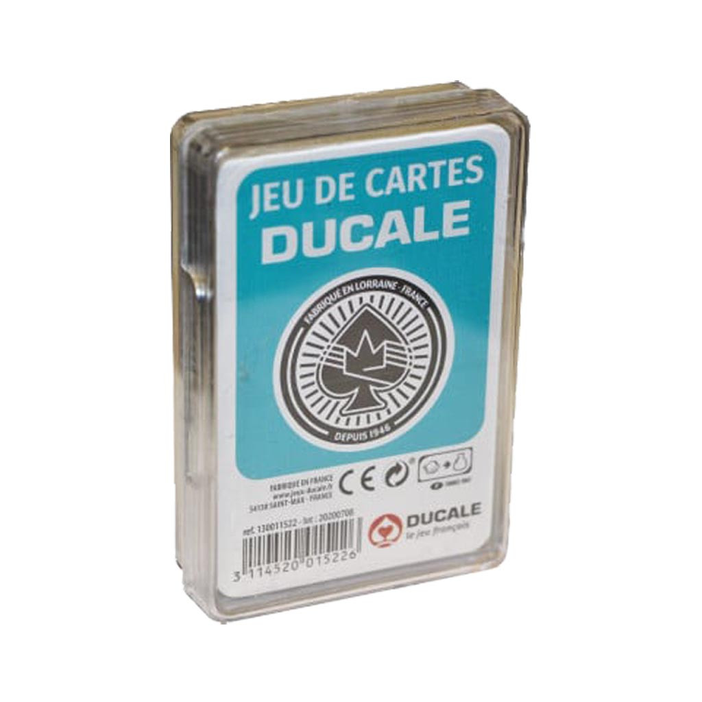 Jeu de 54 Cartes Boîte Plastique - Ducale - Bleu