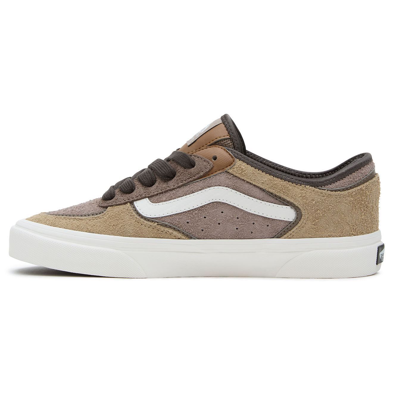 Vans Baskets en Velours de Cuir Rowley Classic marron